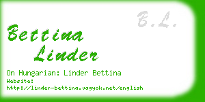 bettina linder business card